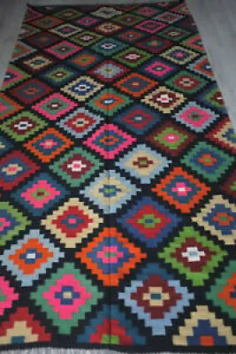 Antique rare tapis kilim - romanian rug