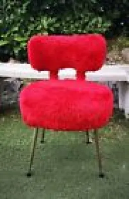 Vintage Chaise moumoute