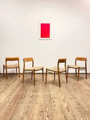 4 chaises en chêne design - moller