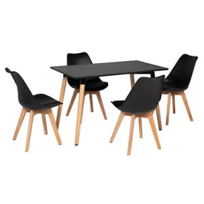Ensemble table rectangulaire - 120cm