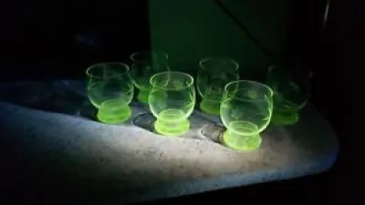 RARE Lot Uranium glass