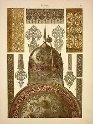 DL022  style persan casque - bouclier