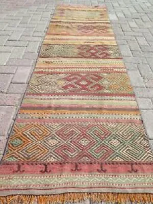 Aisle Long rug, Vintage - turkish runner rug