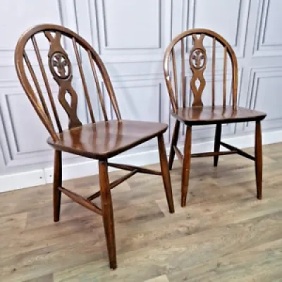 Paire 2 chaises - ercol