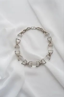Ancien Collier Cristal - maille