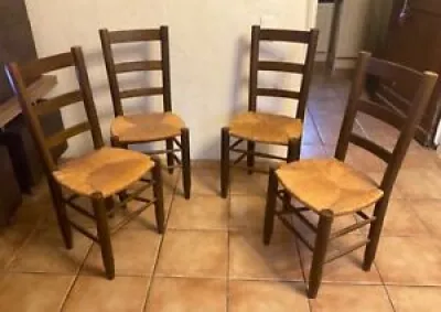 4 chaises bauche par