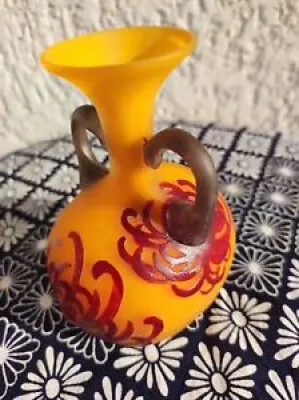 Galle vase en verre multicouche