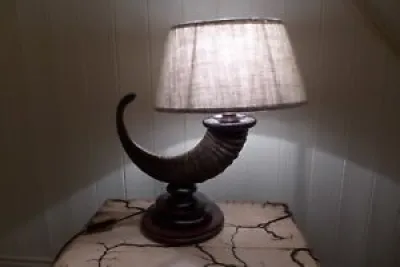 2x TABLE LAMP MADE FROM - horn