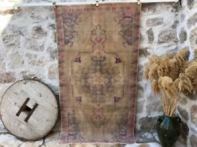 Hand-Knotted oushak Carpet - wool