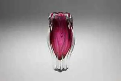Vintage czech Glass Vase