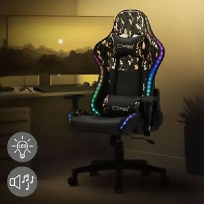 Chaise de jeu avec LEDs chaise