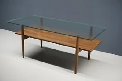 Table vintage table teck années 60 rétro Herbert Hirche