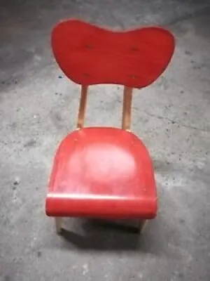 Ancien chaise bois année 50 design