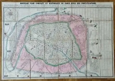 XIX ÈME plan DE PARIS