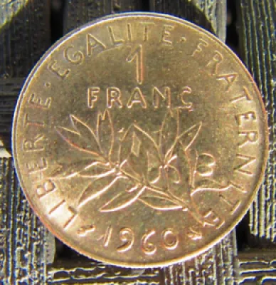 1 FRANC 1960  SEMEUSE - nickel