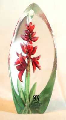 Sculpture florale cristal