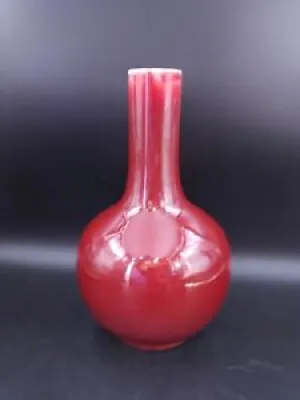 Vase bouteille Rouge - sang boeuf