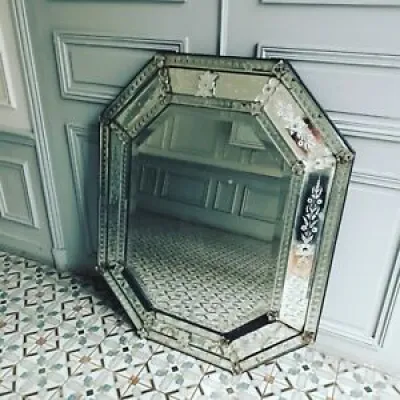 Important Miroir octogonal