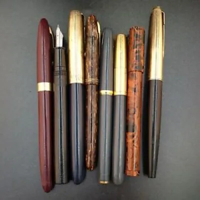 Lot 8 stylos-plume anciens - parker