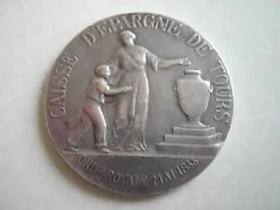 Médaille ARGENT 36mm - tours