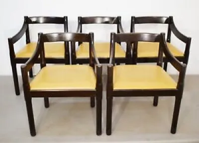 Set di 5 sedie mod. Carimate - vico magistretti