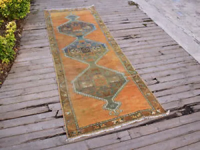 Turkish Kilim rug 3x8 - wool runner