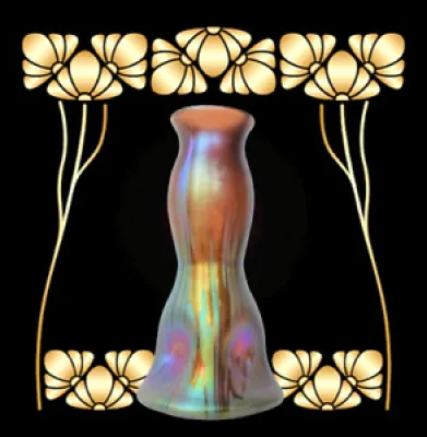 Joh. Vase en verre ancien - loetz witwe