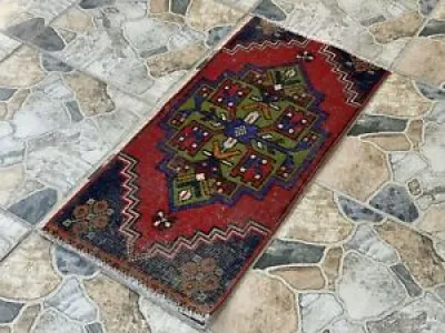 Turkish Vintage Rug, - oushak tribal