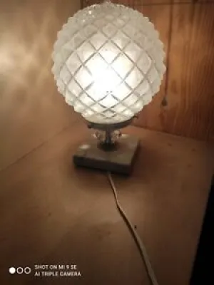 Art Deco Lampe de table - pointes diamant