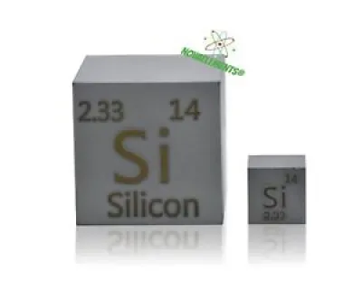 Silicon Métal cube 25.4mm