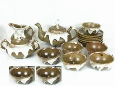 French Pottery Tea Set - maure