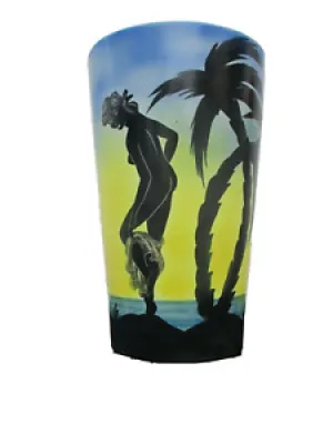 Vase ceramique decor - silhouette