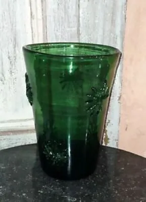 1950 vase en verre vert - applications