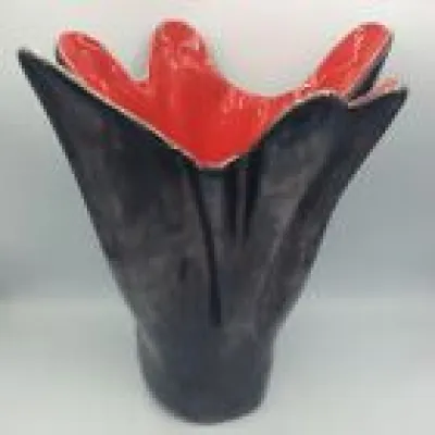 Grand vase mouchoir céramique - anthracite
