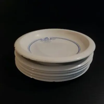 6 assiettes porcelain - belgium