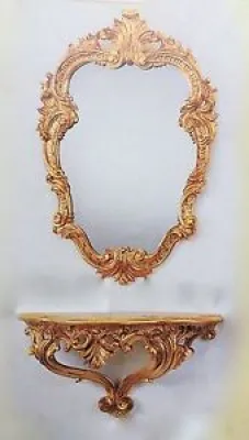 Miroir Mural Avec Console - oval