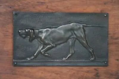 Plaquette en bronze “Fauvette, - victor