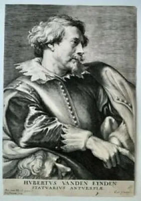 Gravure Portrait Hubert - den eynde
