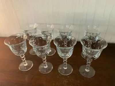 8 verres à eau modèle - bubble