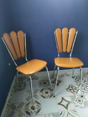 Lot de 2 chaises pétale