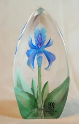 Sculpture florale cristal - iris