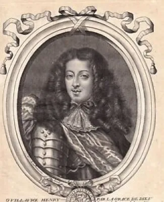 Portrait XVIIIe Guillaume III d'Orange-Nassau