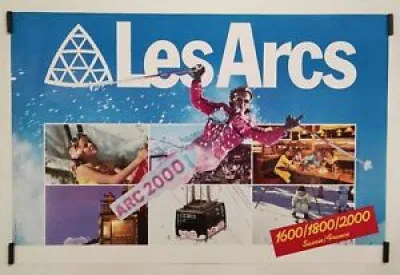 Les Arcs Circa 1980 Affiche - ski