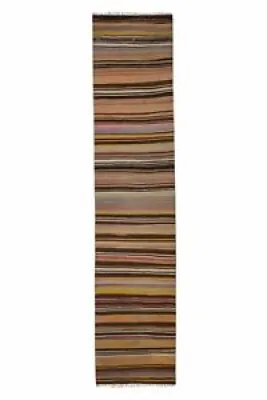 Vintage Kurdish Striped - herki runner rug