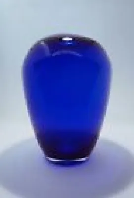 Grand vase bleu cobalt