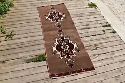 Turkish Kilim rug 23''x64'' - kars runner
