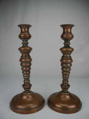 Paire chandeliers bougeoirs - candlesticks