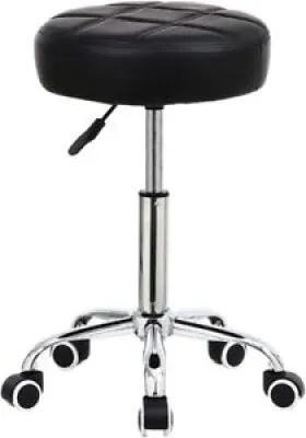 Tabouret roulant rond