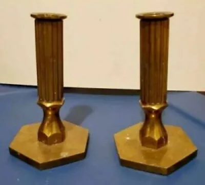 RARE Pair of Swedish - candlesticks