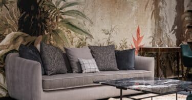 Canapé design modulable dans un salon contemporain - illustration achat d’occasion